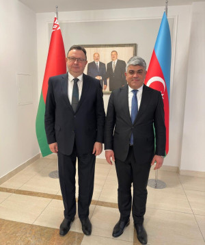 Belarus Respublikasının Azərbaycan Respublikasındakı səfirliyində MDB PA DİMBİ Bakı filialının direktoru ilə Belarus Respublikasının səfiri arasında görüş keçirilib